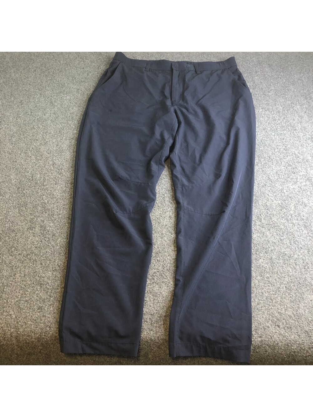 Fabletics Tech Pants Mens 34x30 Navy Blue Performance Trousers Stretch Golf
